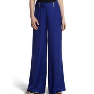 White House Black Market Blue Wide Leg Pants